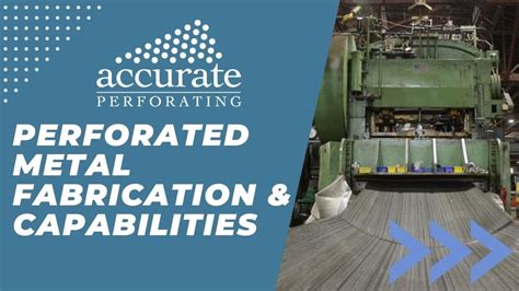 chicago custom metal fabrication and assembly|accurate perforating Chicago il.